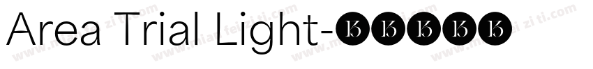Area Trial Light字体转换